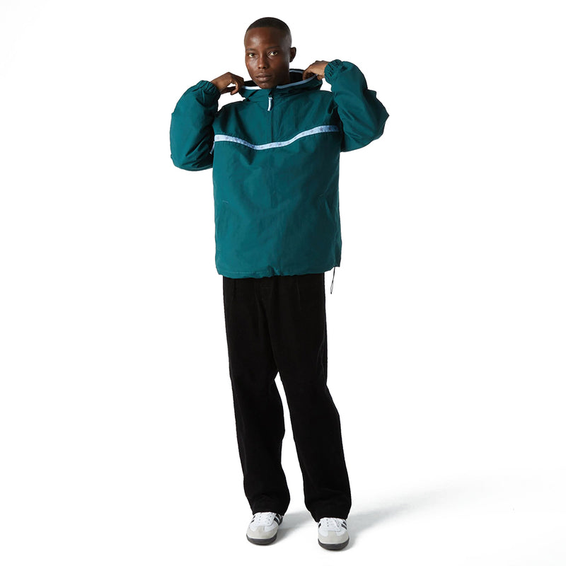 huf worldwide x crailtap blocks anorak jacket sycamore jk00403 scmre