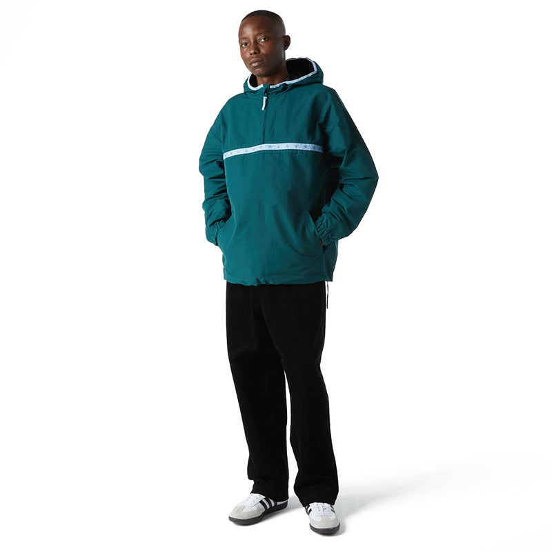 huf worldwide x crailtap blocks anorak jacket sycamore jk00403 scmre