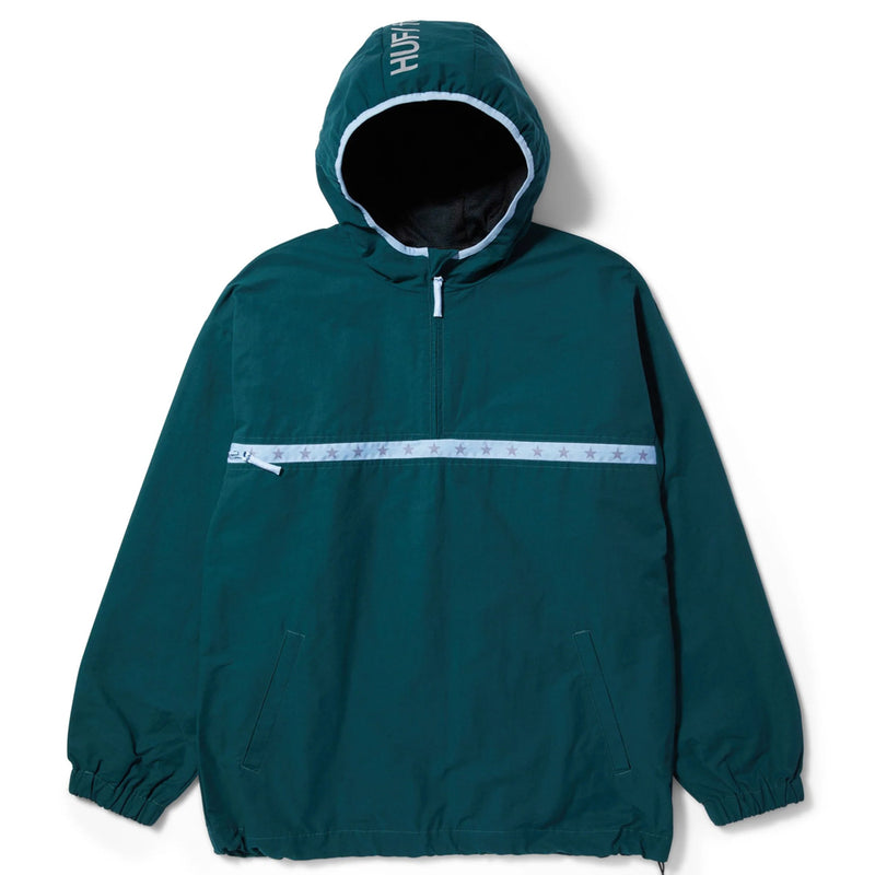 huf worldwide x crailtap blocks anorak jacket sycamore jk00403 scmre