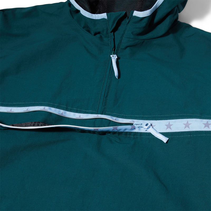 huf worldwide x crailtap blocks anorak jacket sycamore jk00403 scmre