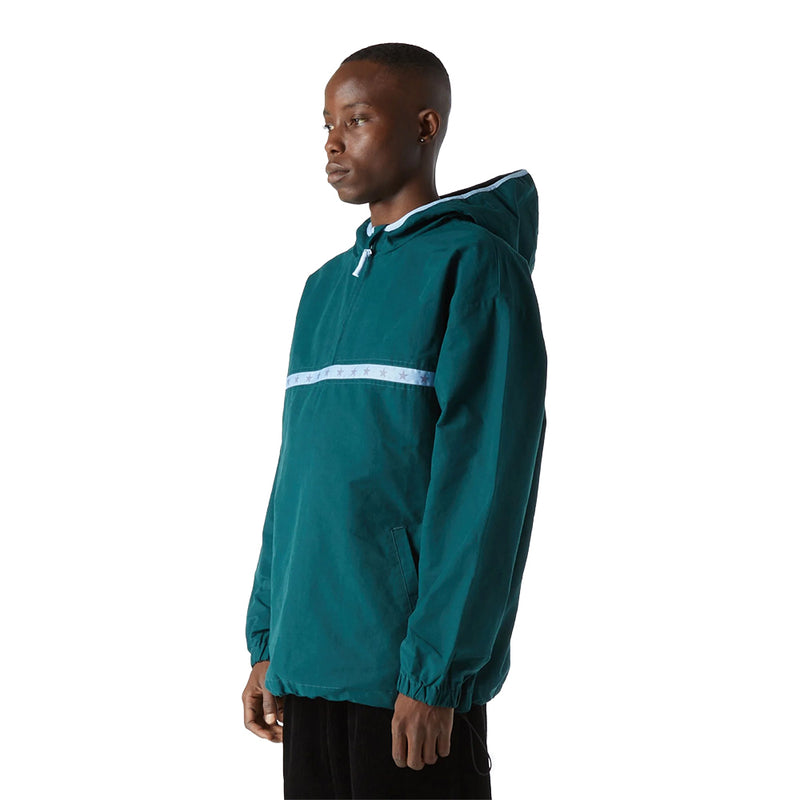 huf worldwide x crailtap blocks anorak jacket sycamore jk00403 scmre