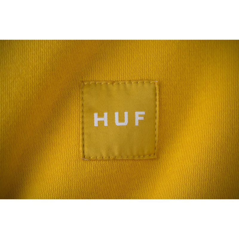 HUF WOVEN LABEL ZIP HOOD // MUSTARD-The Collateral