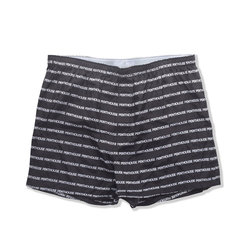 HUF X PENTHOSE SILK BOXER SHORT // BLACK-The Collateral