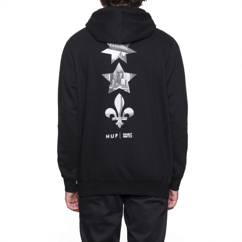 HUF X SAMMY WINTER PULLOVER HOOD // BLACK-The Collateral