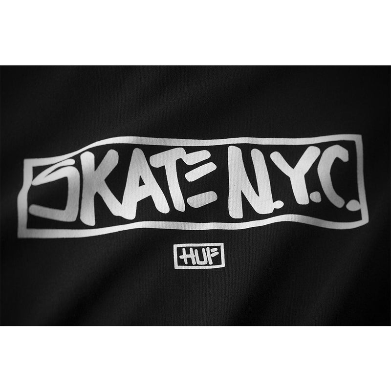 HUF X SKATE NYC ADDRESS TEE // BLACK-The Collateral