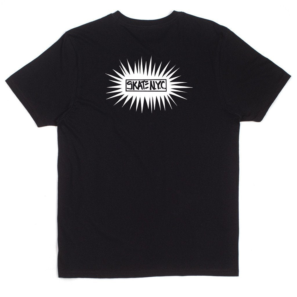HUF X SKATE NYC BURST TEE // BLACK-The Collateral