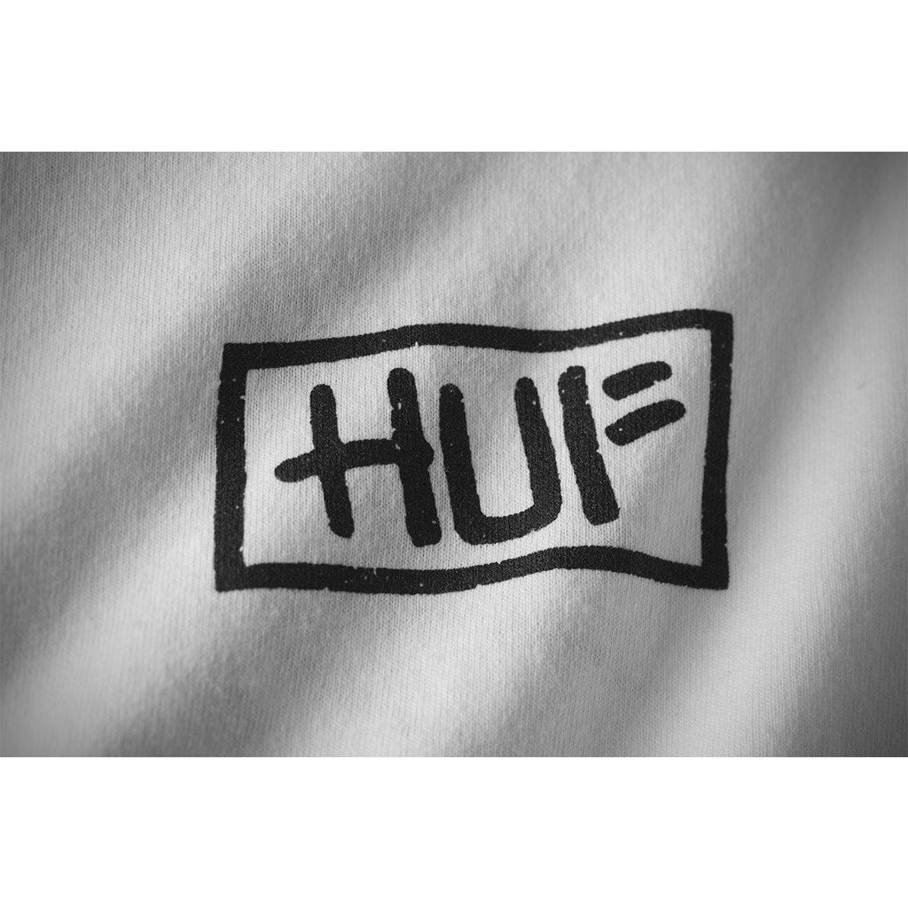 HUF X SKATE NYC BURST TEE // WHITE-The Collateral