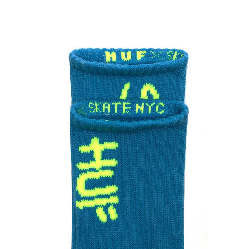 HUF X SKATE NYC CREW SOCKS // TURQUOISE-The Collateral