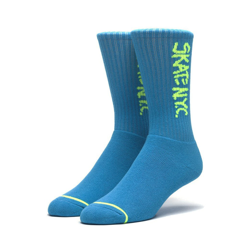 HUF X SKATE NYC CREW SOCKS // TURQUOISE-The Collateral