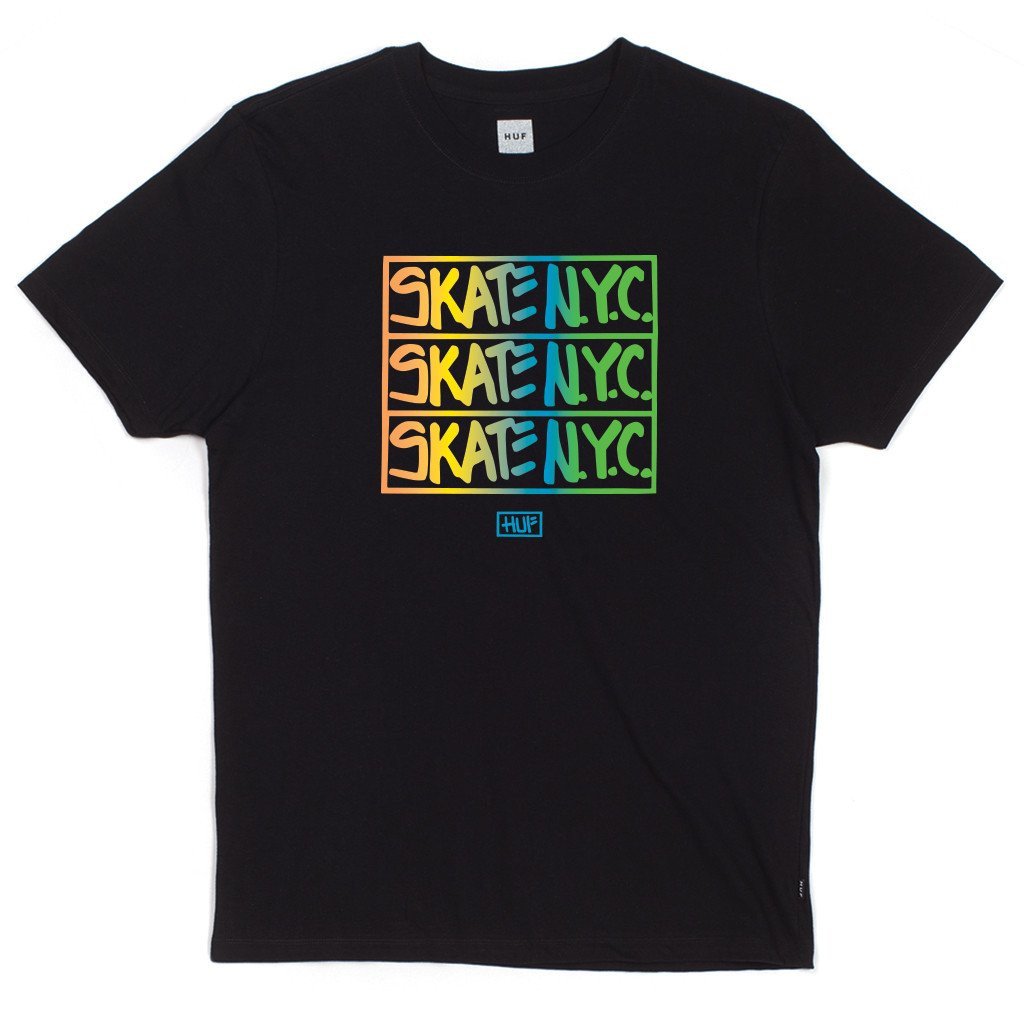 HUF X SKATE NYC TEE // BLACK-The Collateral