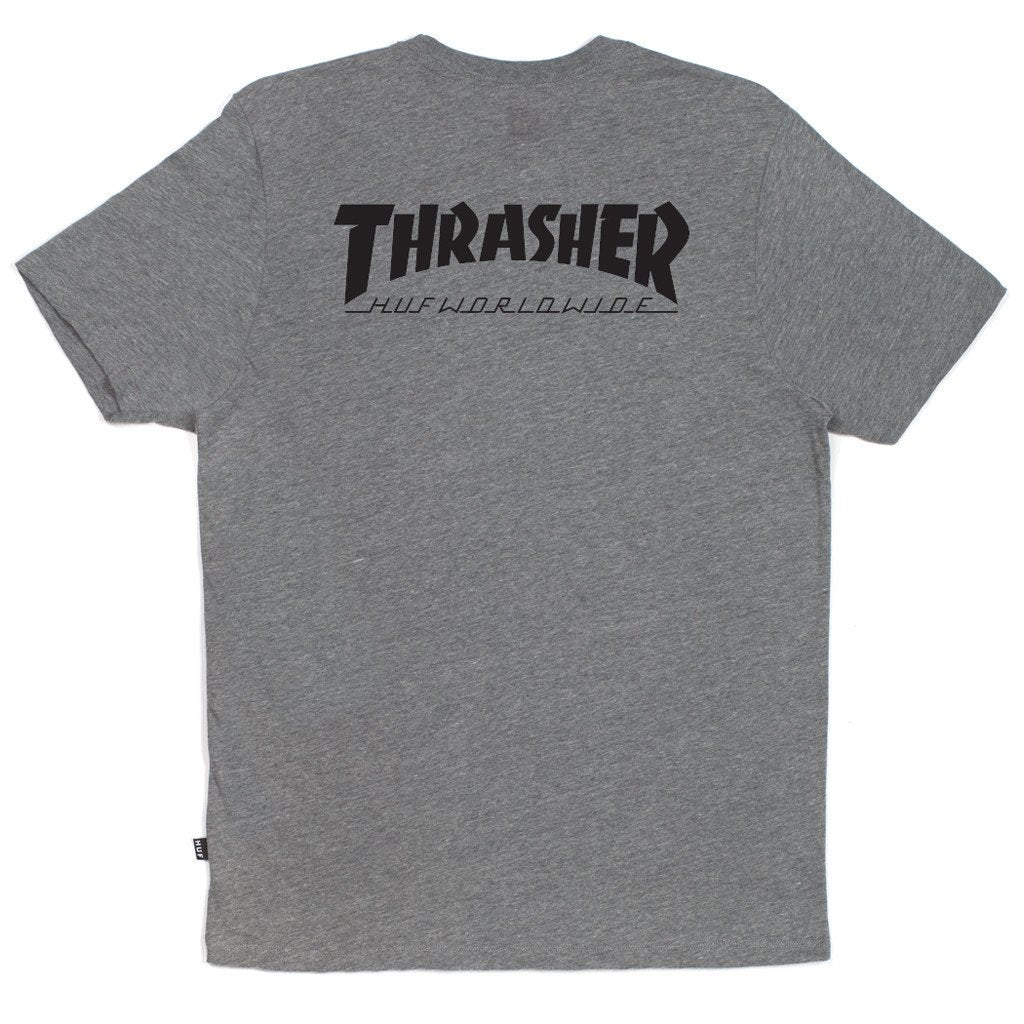 HUF X THRASHER CLASSIC H TEE // GREY HEATHER-The Collateral
