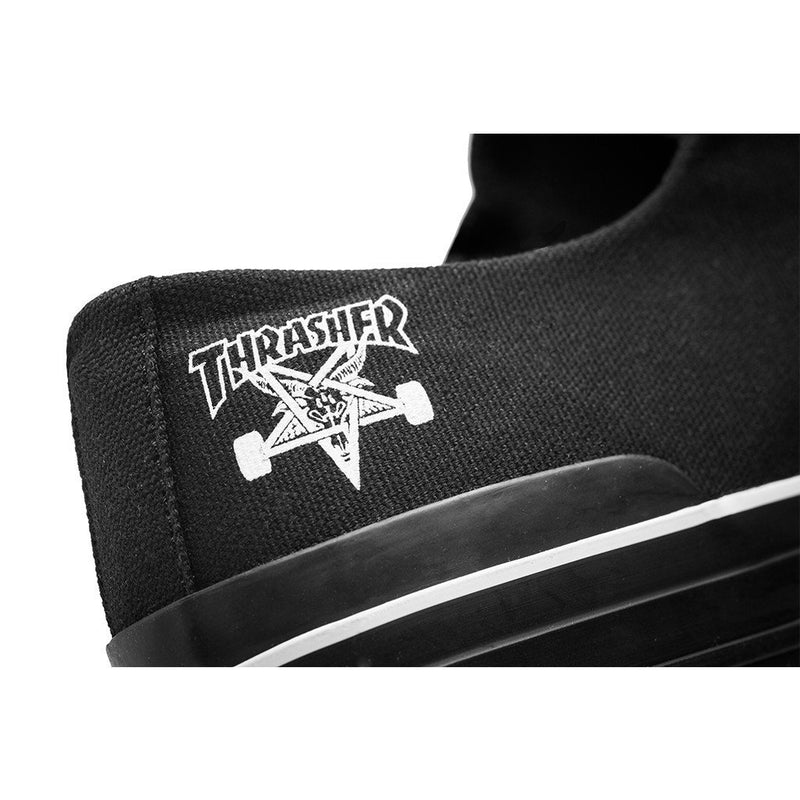 HUF X THRASHER CLASSIC LO // BLACK CANVAS-The Collateral