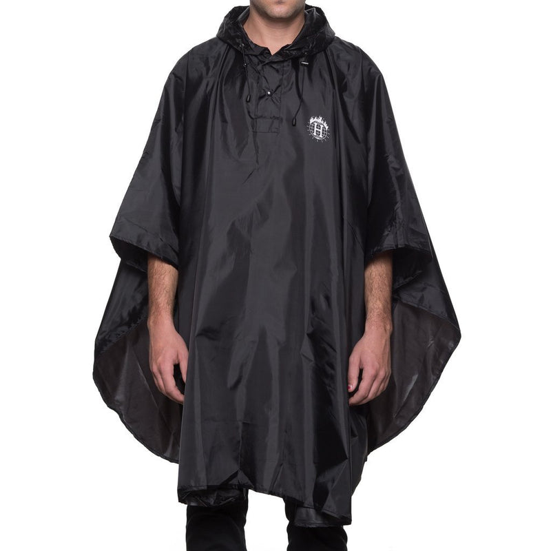 HUF X THRASHER PACKABLE PONCHO \\ BLACK-The Collateral