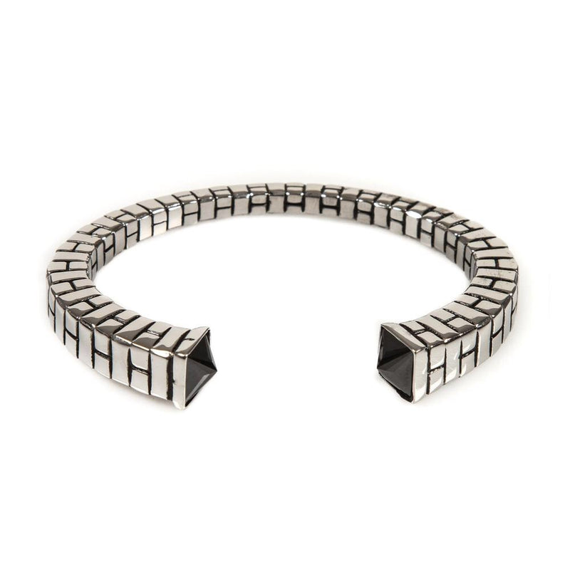 HAN CHOLO PYRAMID CUFF // BRASS SILVER