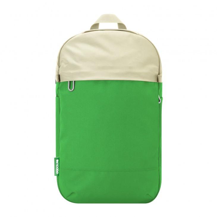 incase Campus Compact Backpack // WHITE-KELLY GREEN-The Collateral
