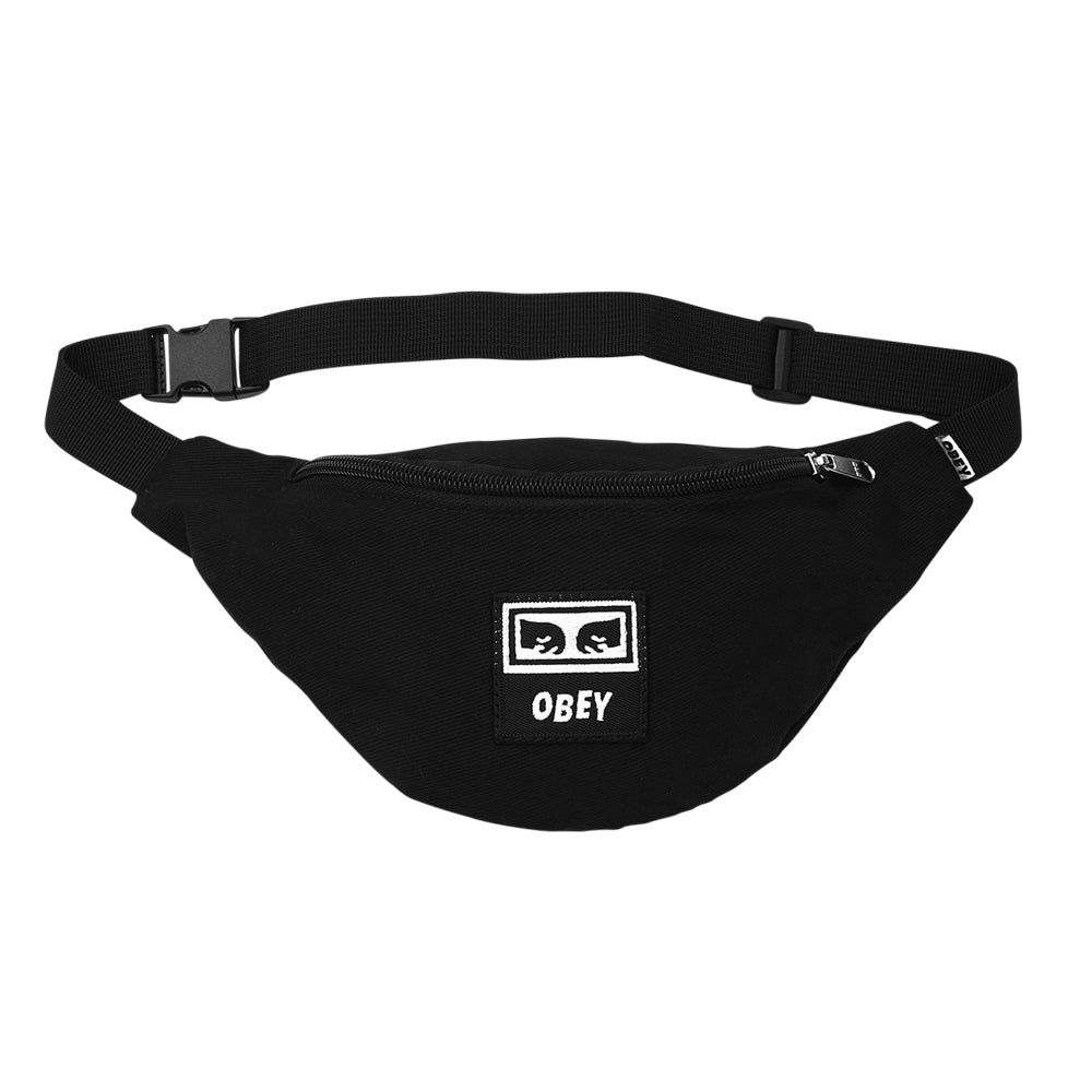 obey 100010098 wasted hip bag black twill