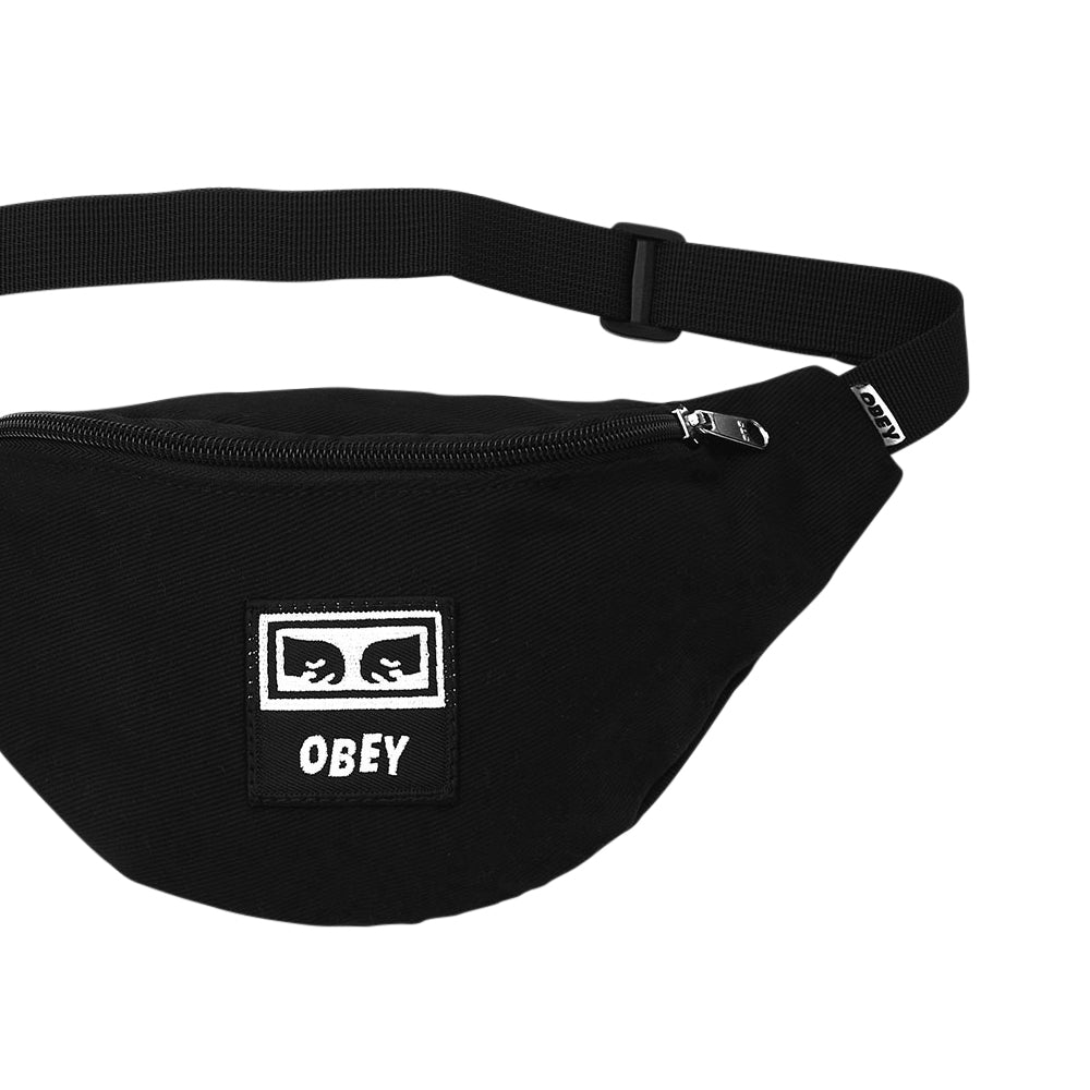 obey 100010098 wasted hip bag black twill