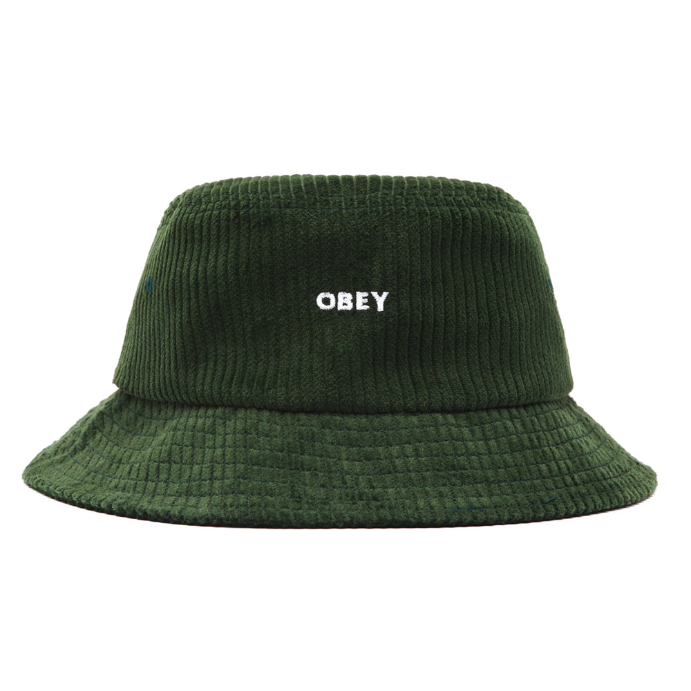 obey 100520051 bold cord bucket hat emerald green