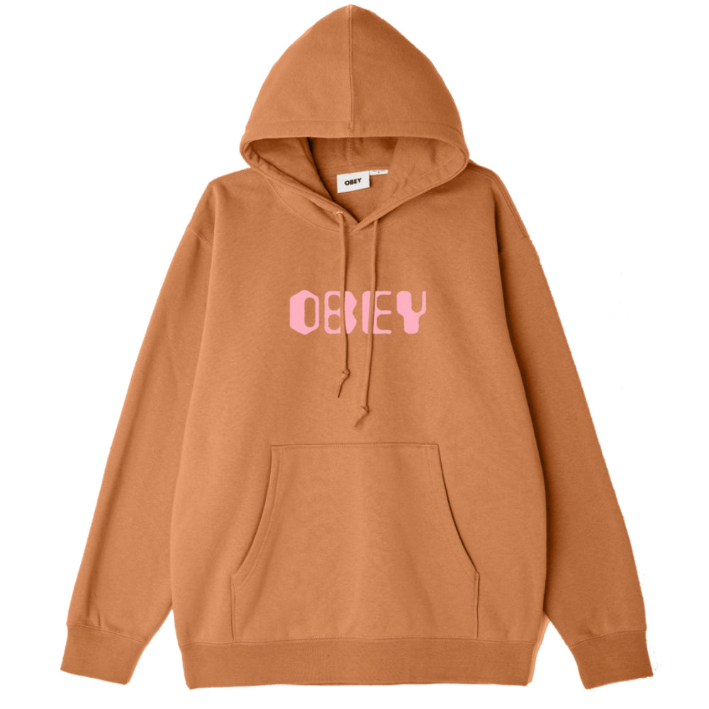 obey 112843151 grafx premium hoodie orange oxide