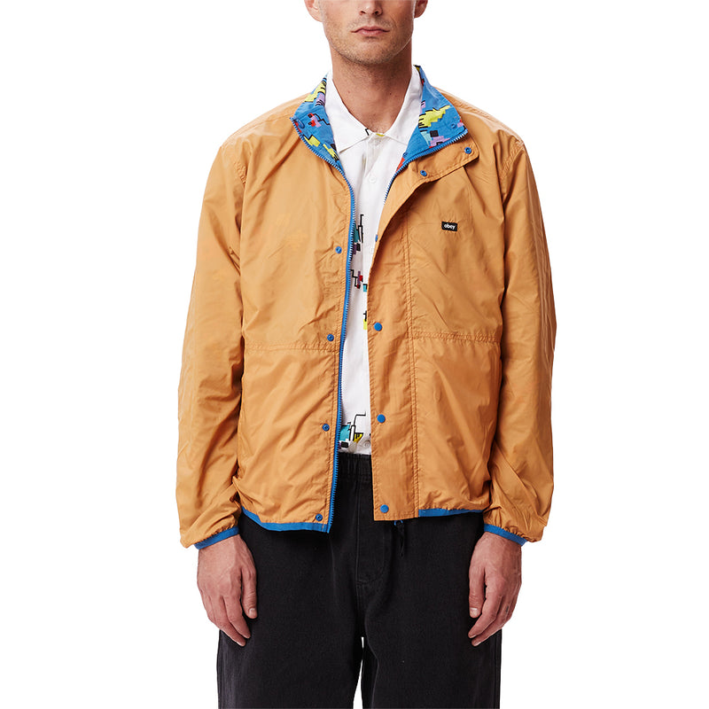 obey 121800495 digital reversible jacket atlantic blue multi atb