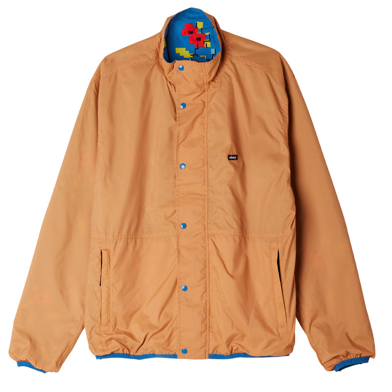 obey 121800495 digital reversible jacket atlantic blue multi atb