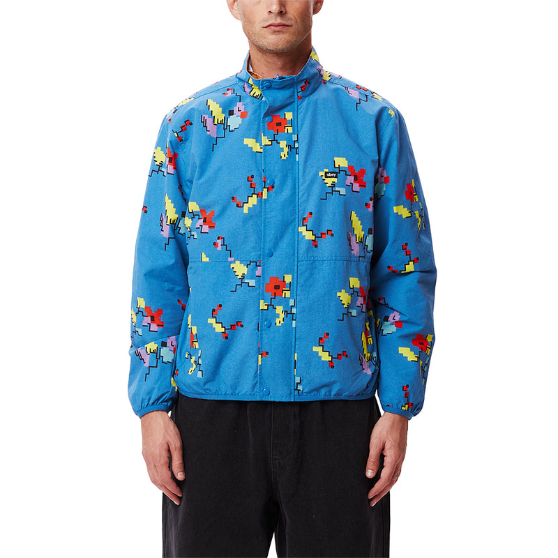 obey 121800495 digital reversible jacket atlantic blue multi atb