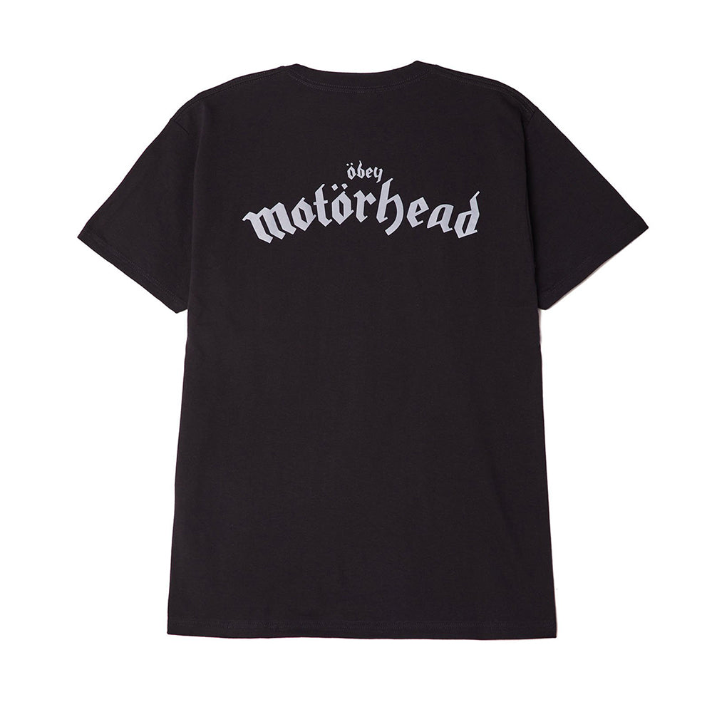 OBEY OBEY X MOTORHEAD DAMAGED CASE CLASSIC TEE // BLACK