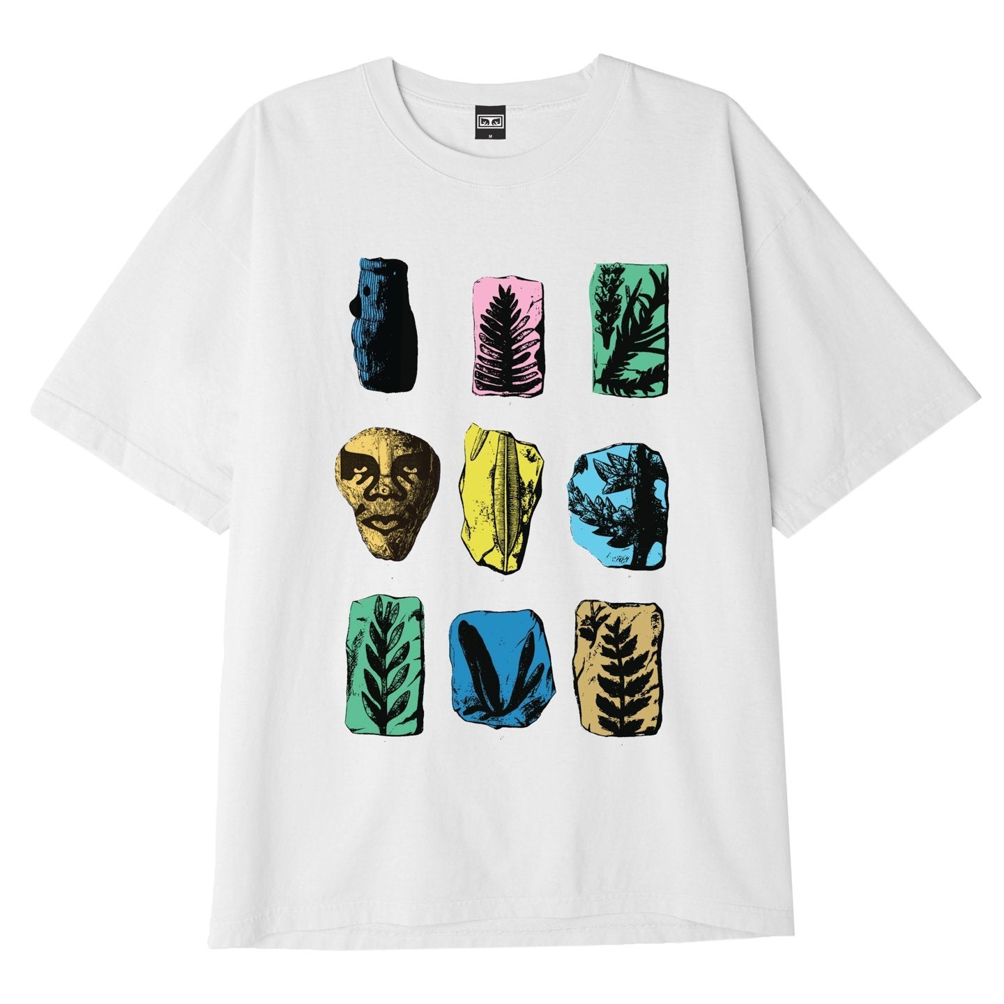 obey 166912676 paleolithic tee white