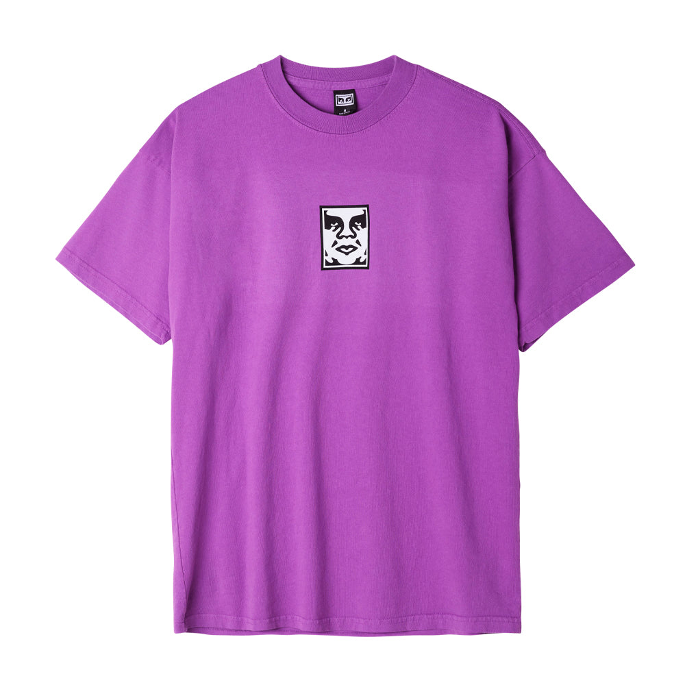 obey 166913013 obey icon heavyweight tee orchid