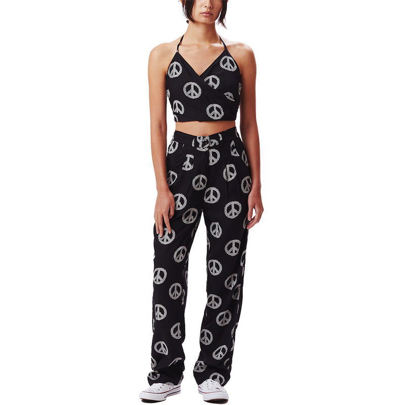 obey 284050025 peaceful halter top black
