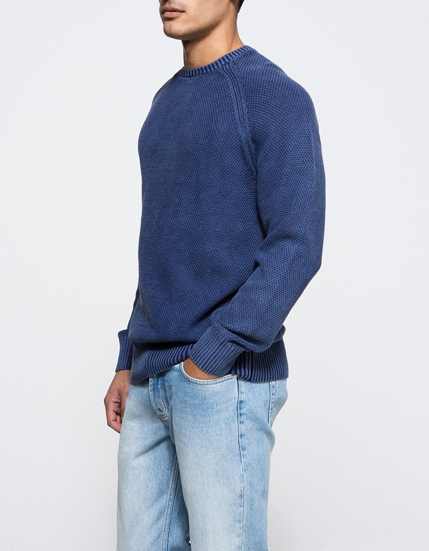 OBEY DRIFTER SWEATER // INDIGO-The Collateral