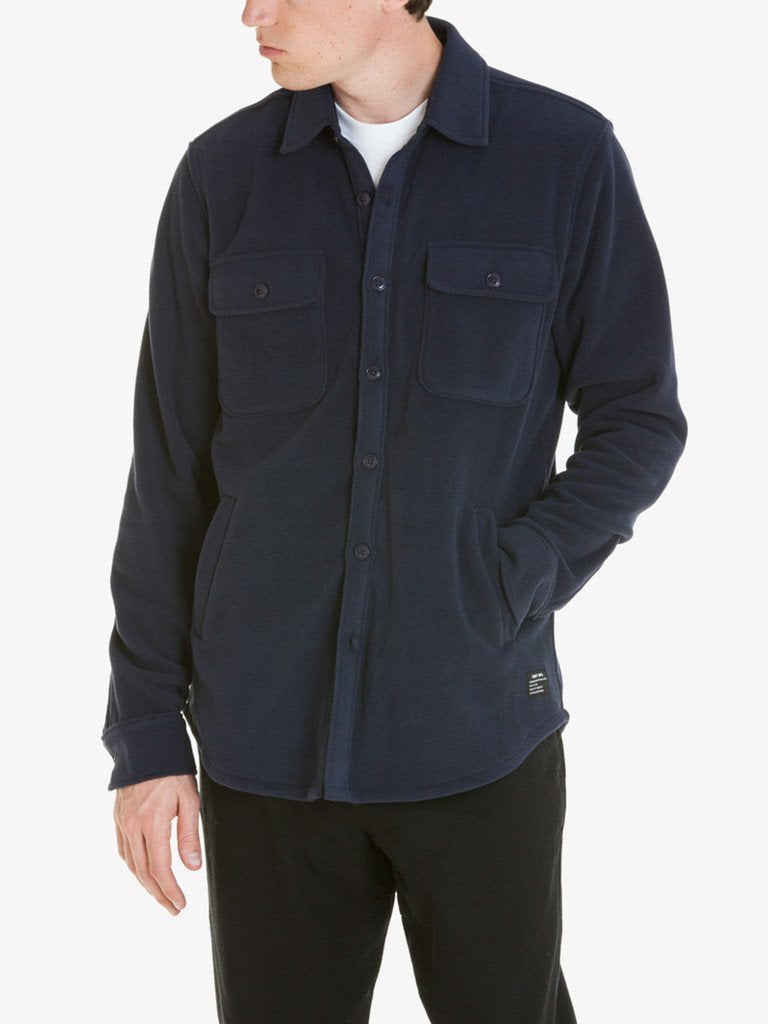 OBEY LAFAYETTE L/S SHIRT // DARK NAVY-The Collateral