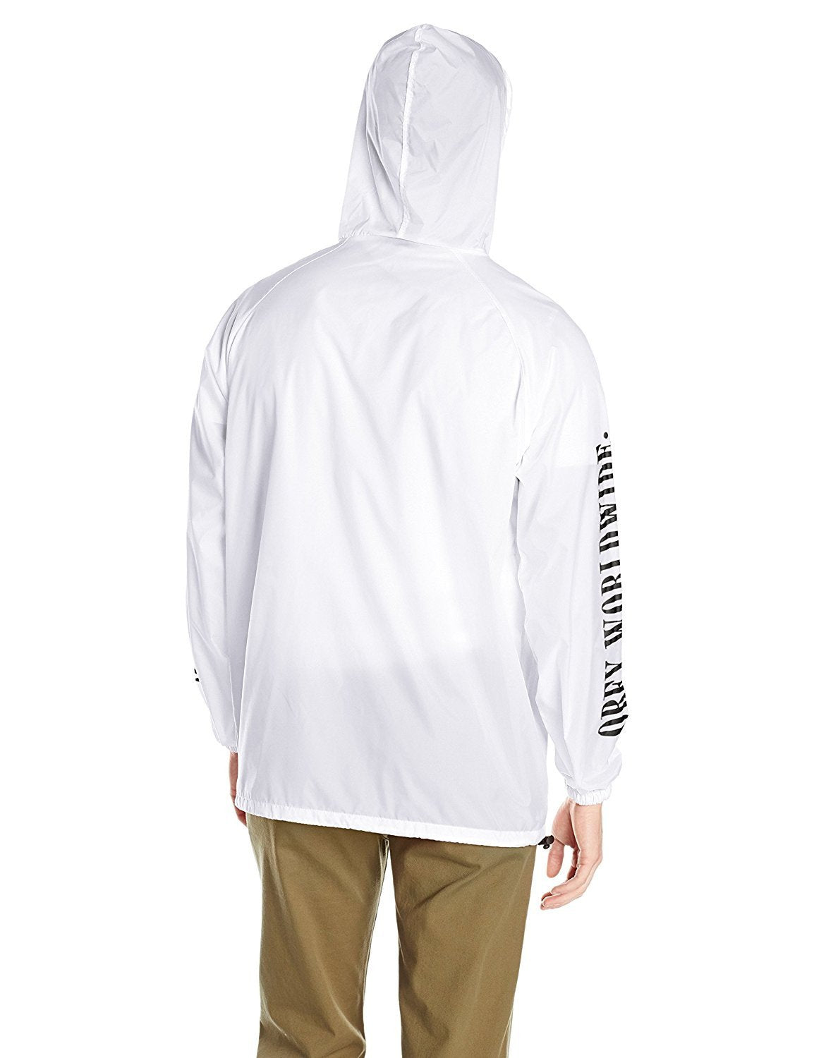 OBEY NEW TIMES WORLDWIDE ANORAK PULLOVER HOOD // WHITE-The Collateral