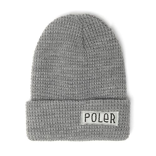 POLER WORKERMAN BEANIE // LIGHT HEATHER GREY-The Collateral
