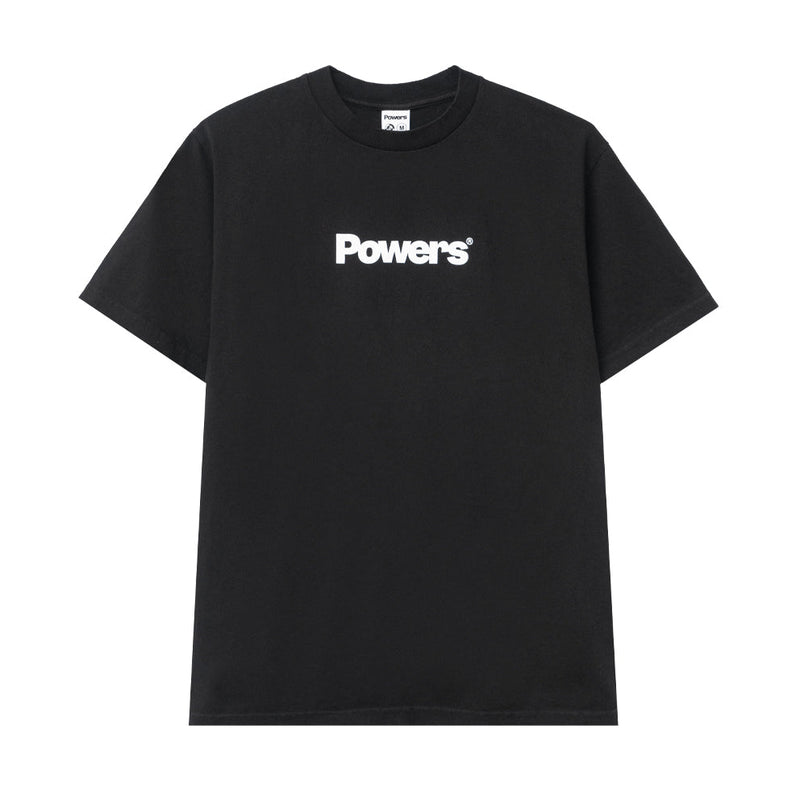 powers supply ps0705 powers logo ss tee black 