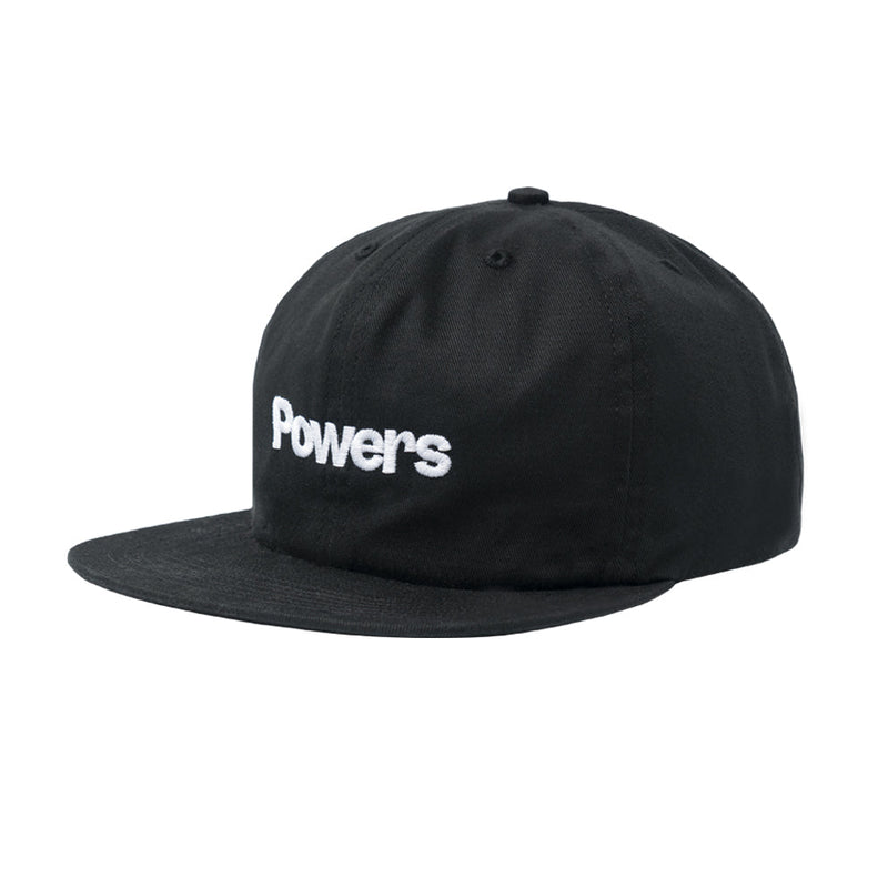 powers supply ps0719 logo 6 panel cap black 