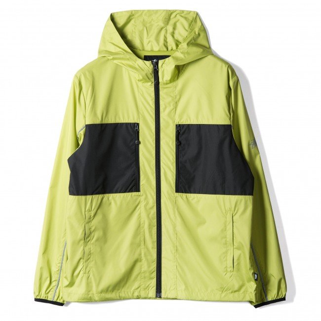 STÜSSY 3M NYLON PANELED JACKET // LIME