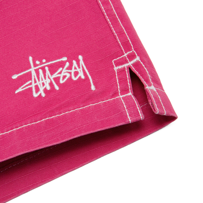 stussy 112283 ripstop mountain short magenta