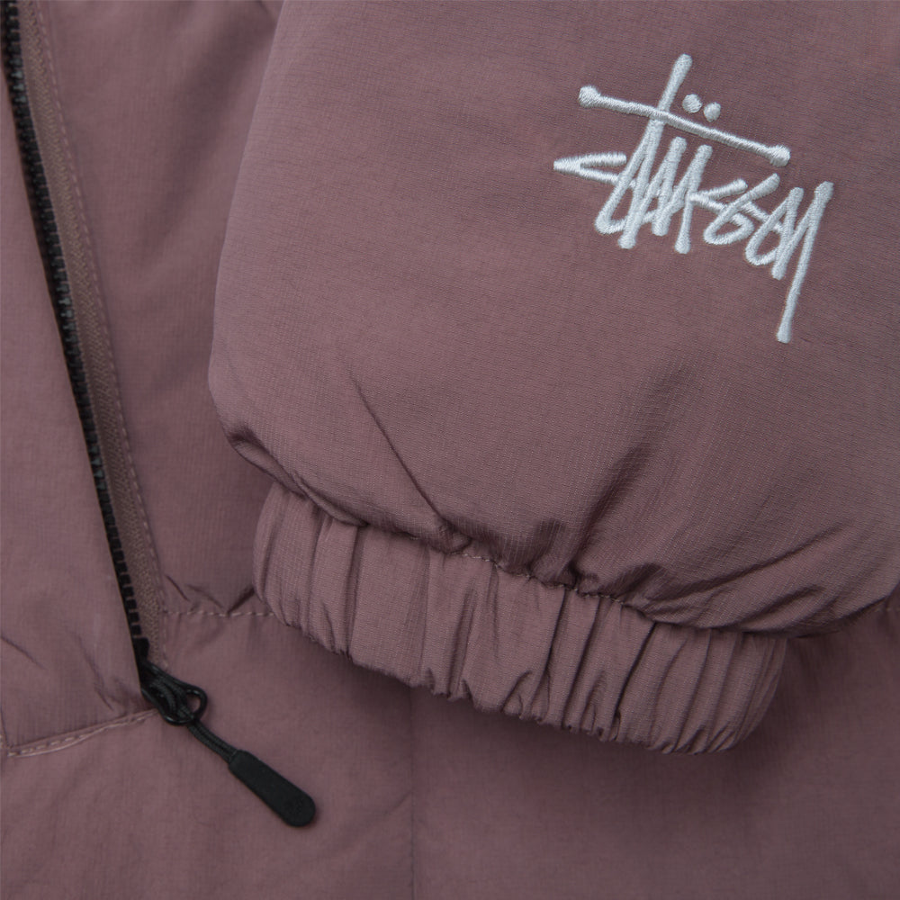 stussy 115656 ripstop down puffer jacket rose