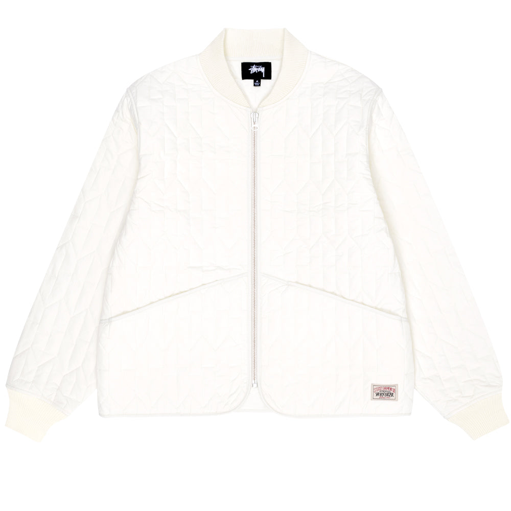 stussy 115670 s quilted liner jacket cream