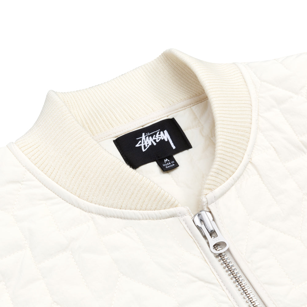 stussy 115670 s quilted liner jacket cream