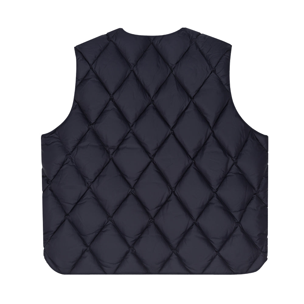 stussy 115695 reversible quilted vest cowhide