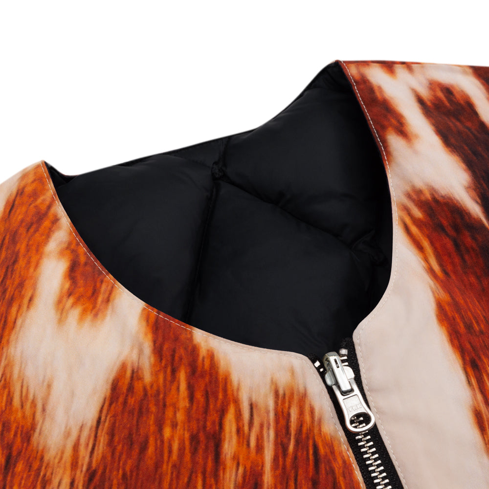 STÜSSY REVERSIBLE QUILTED VEST // COWHIDE – Collateral