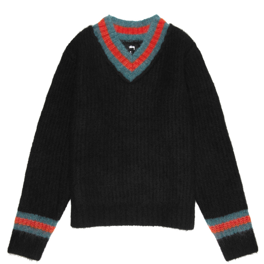 stussy 117142 mohair tennis sweater black