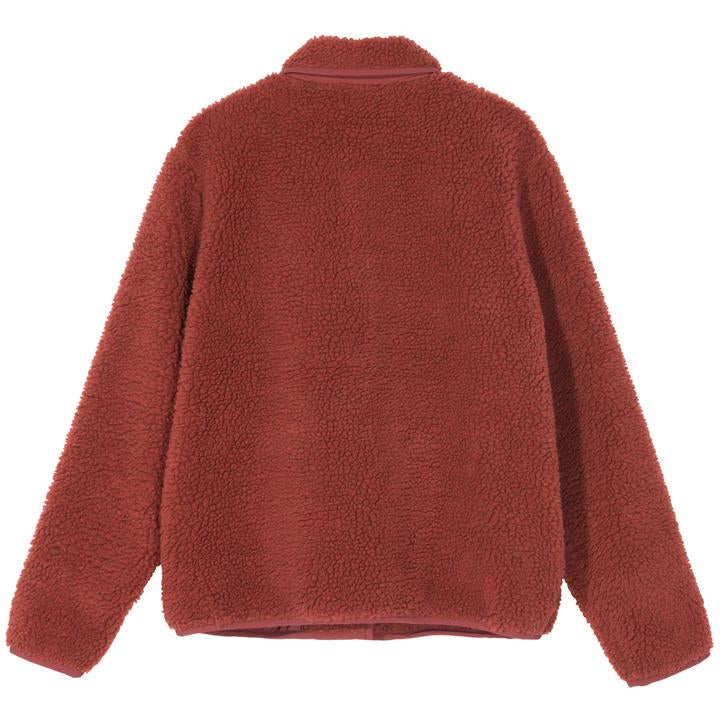 stussy sherpa button down jacket