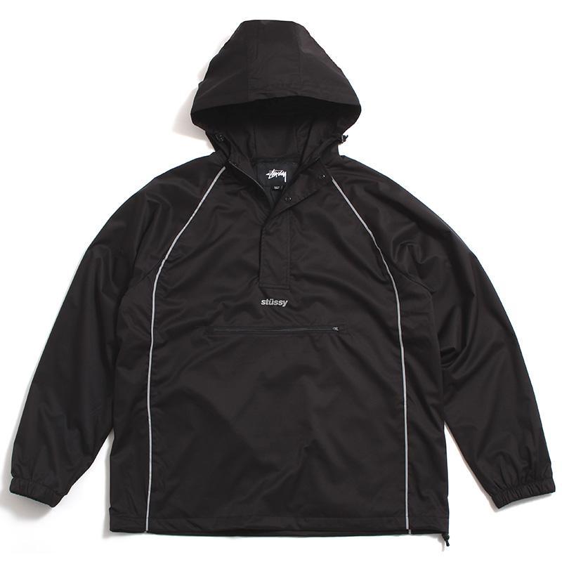 STUSSY 3M PIPING PULLOVER // BLACK-The Collateral