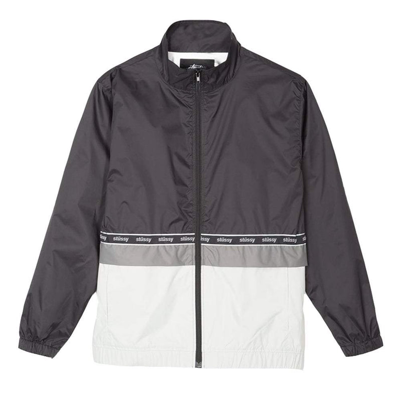 STUSSY NYLON WARM UP JACKET // BLACK-The Collateral