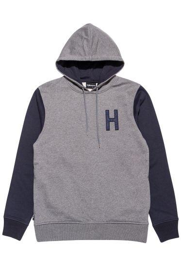 THE HUNDREDS QUENTIN PULLOVER HOODED SWEATSHIRT // ATHLETIC HEATHER-The Collateral