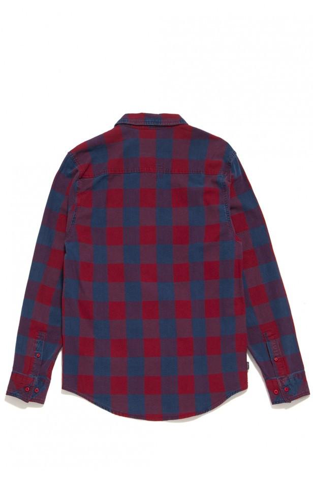 THE HUNDREDS RIDGE LONG SLEEVE WOVEN // RED-The Collateral