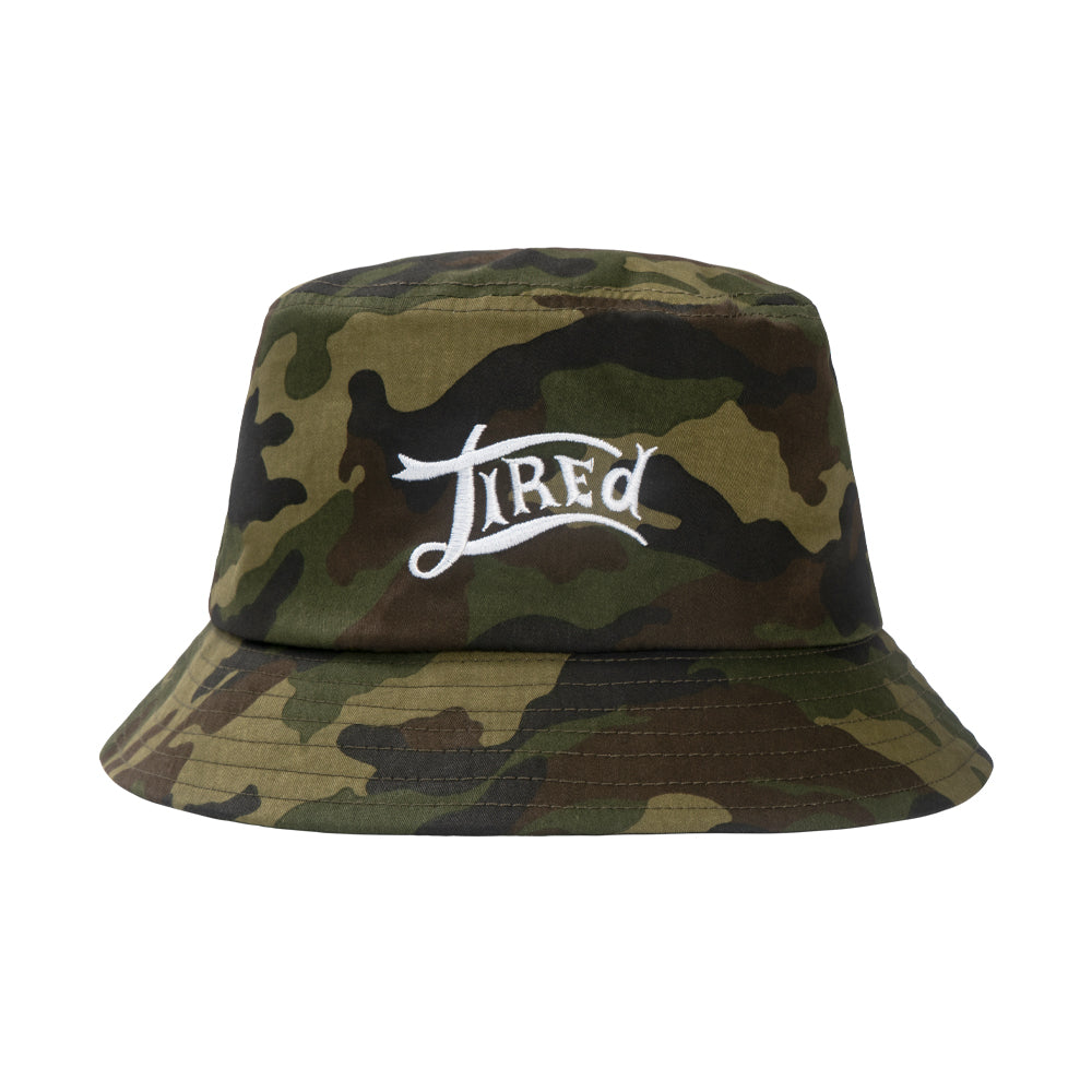 tired skateboards ts00163 dirty martini washed bucket hat camo